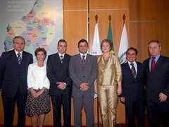 Diretoria da Agência durante cerimônia de posse